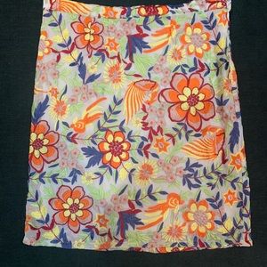 Anthropologie Baraschi Embroidered Pencil Skirt